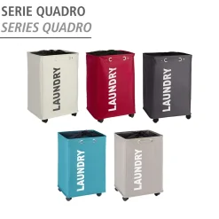 Online Wenko Wäschesammler Quadro grau 79 l