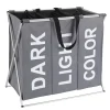 Discount Wenko Wäschesammler Trio grau 130 l