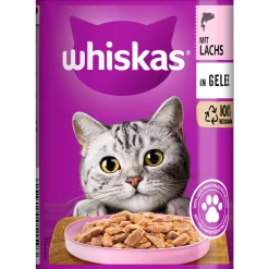 Sale Whiskas Katzenfutter Lachs in Geele 400 g Dose