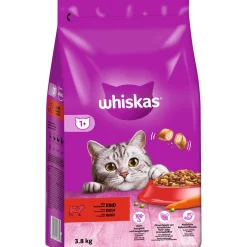 Outlet Whiskas Trockenfutter 1+ Rind 3,8 kg