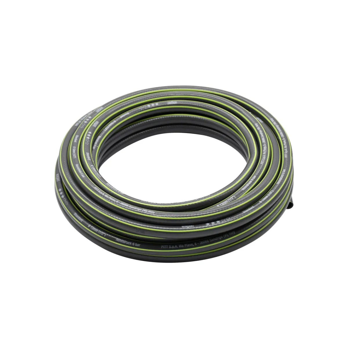 Wingart Gartenschlauch Standard grau mit grünen Streifen 1/2" m