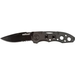 Sale Wolfcraft Freizeitmesser mit klappbarer gezahnter Klinge