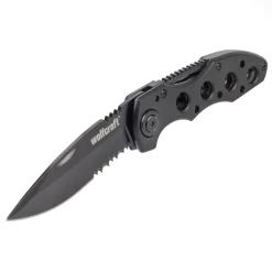 Sale Wolfcraft Freizeitmesser mit klappbarer gezahnter Klinge