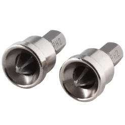 Wolfcraft 2 Gipskartonbits mit Tiefenanschlag Kreuzschlitz PH 2