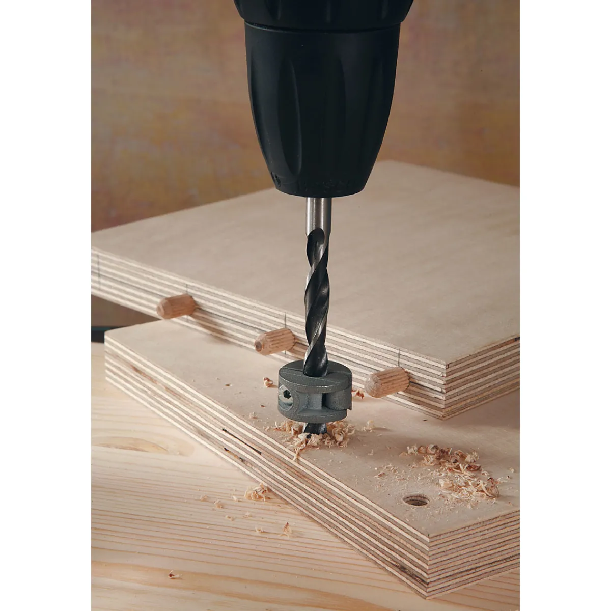 Clearance Wolfcraft Universal-Tiefenstopp-Set 3- teilig