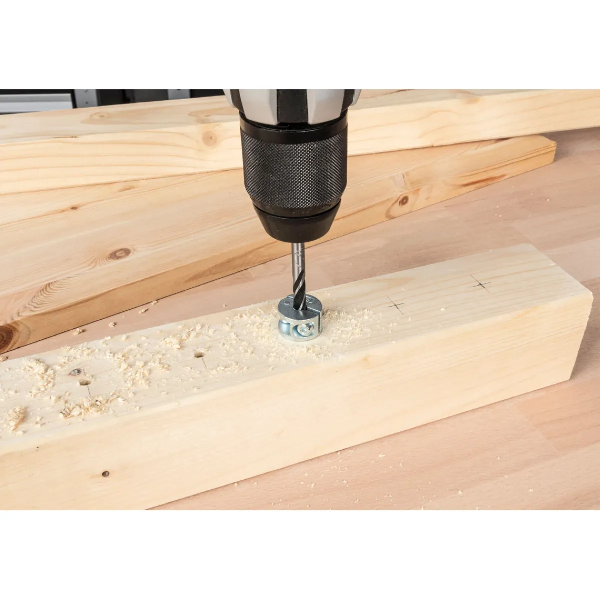 Clearance Wolfcraft Universal-Tiefenstopp-Set 3- teilig