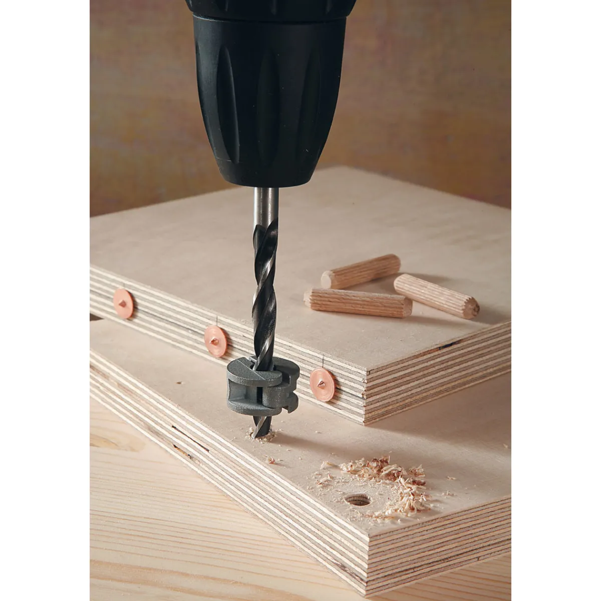 Clearance Wolfcraft Universal-Tiefenstopp-Set 3- teilig