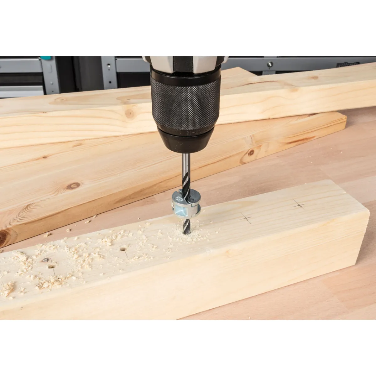 Clearance Wolfcraft Universal-Tiefenstopp-Set 3- teilig