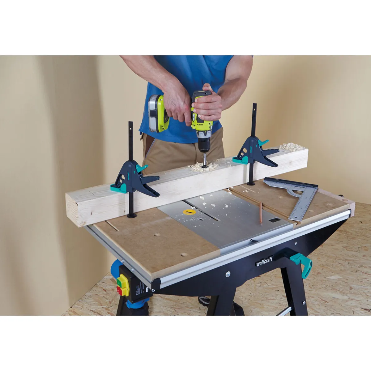 New Wolfcraft Werktischspanner PRO 65-150-W