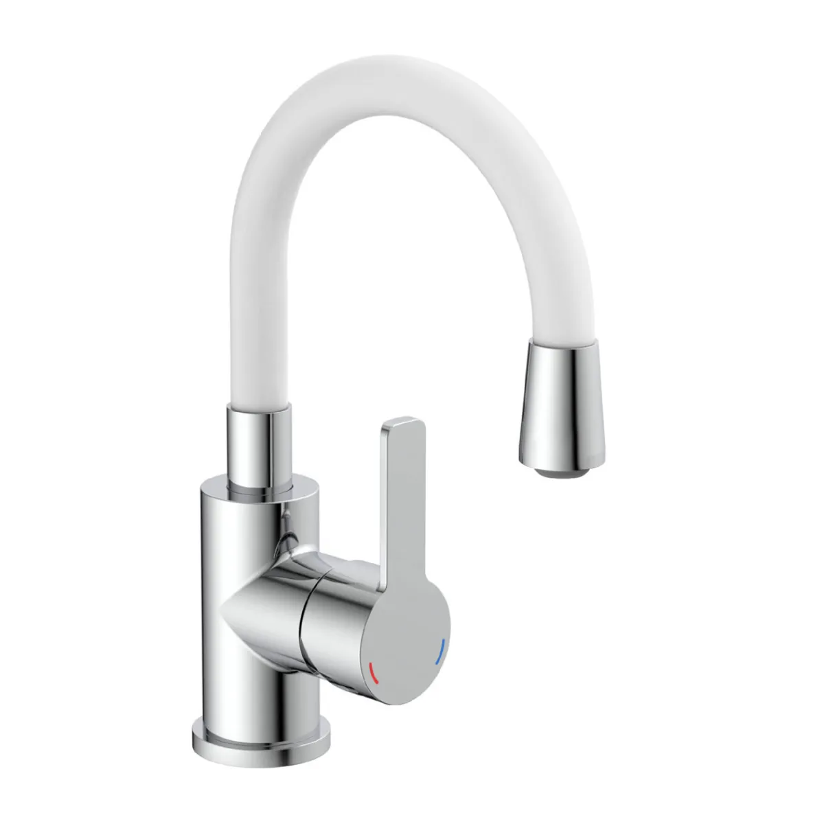 Outlet Eisl WT-Armatur Flexo chrom weiss Cold StartSchnellmontage ohne Ablaufgarnitur