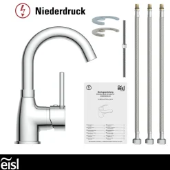 Sale Eisl WT-ND-Armatur Futura chrom Cold-StartC-Auslauf schwenkbar ohne Ablaufgarnitur