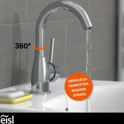 Sale Eisl WT-ND-Armatur Futura chrom Cold-StartC-Auslauf schwenkbar ohne Ablaufgarnitur