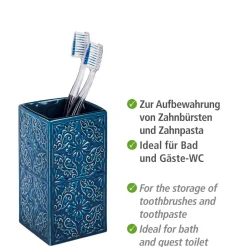 Wenko Zahnputzbecher Mod. Cordoba dunkelblau