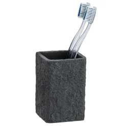 Outlet Wenko Zahnputzbecher Mod. Villata, grau
