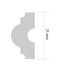 Outlet Zierleiste Melissa 1 x 2 m