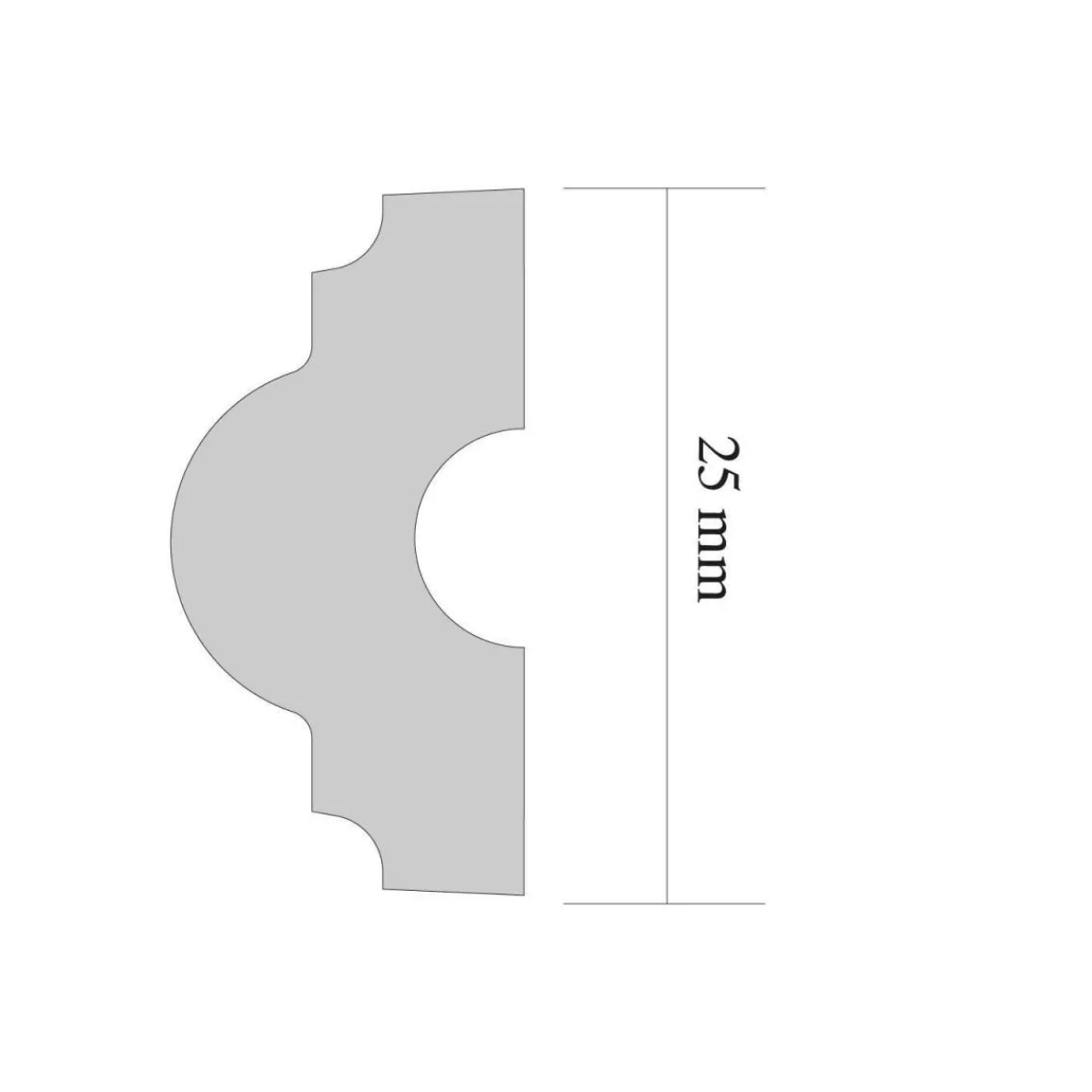 Outlet Zierleiste Melissa 1 x 2 m